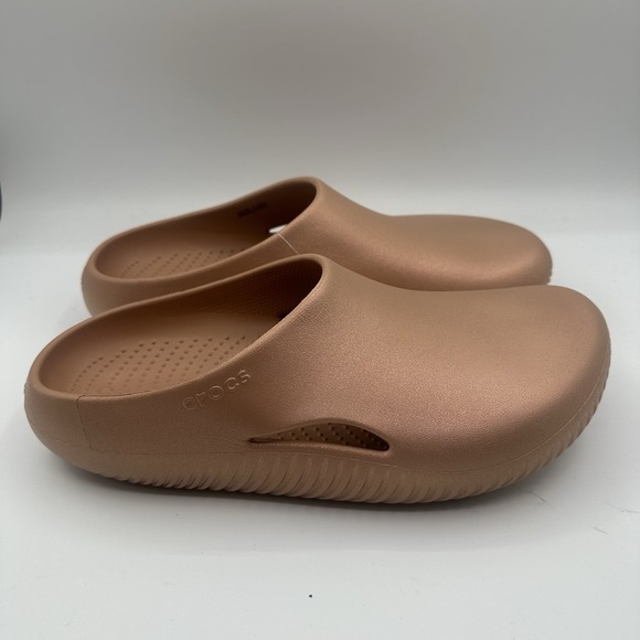 Crocs Mellow Shine Recovery Clog Mens 10 Womens 12 Cork Slip On Shoes 209282-2CC - Picture 2 of 9